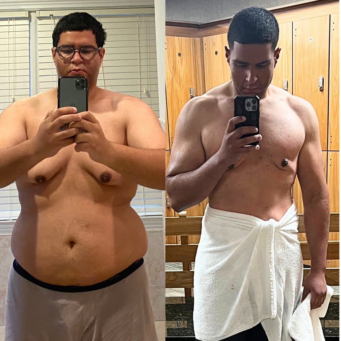 Anthony, before and after