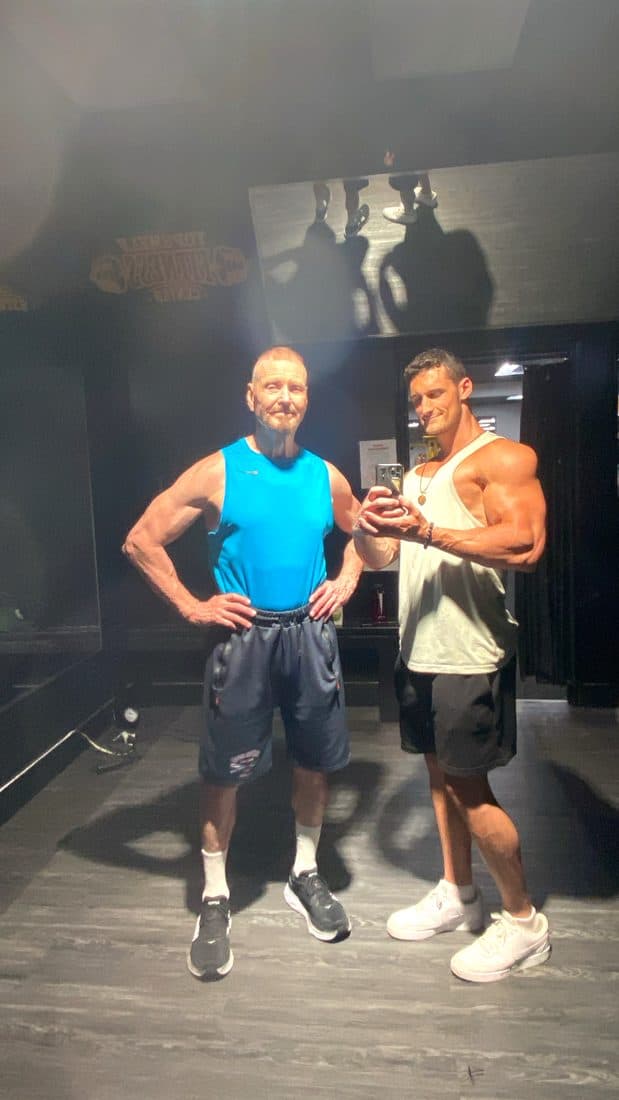 Charles today, at 68, with Rob