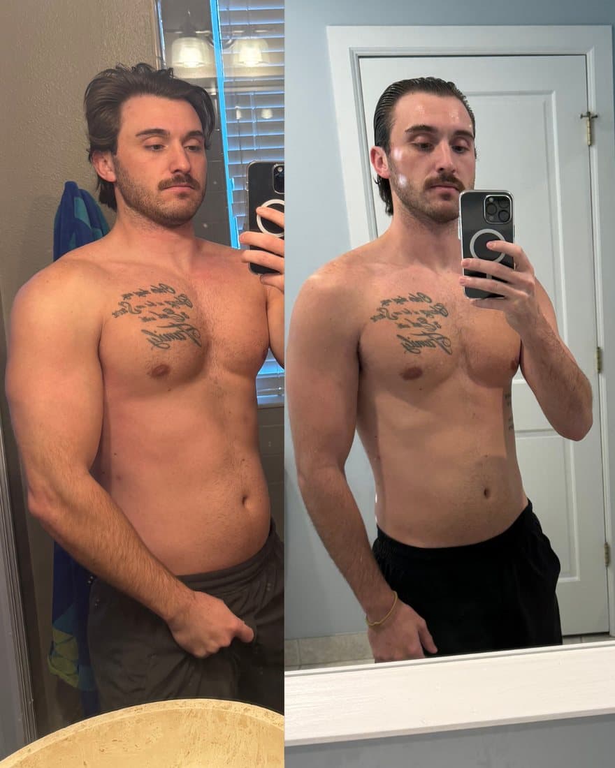 Colin, before and after
