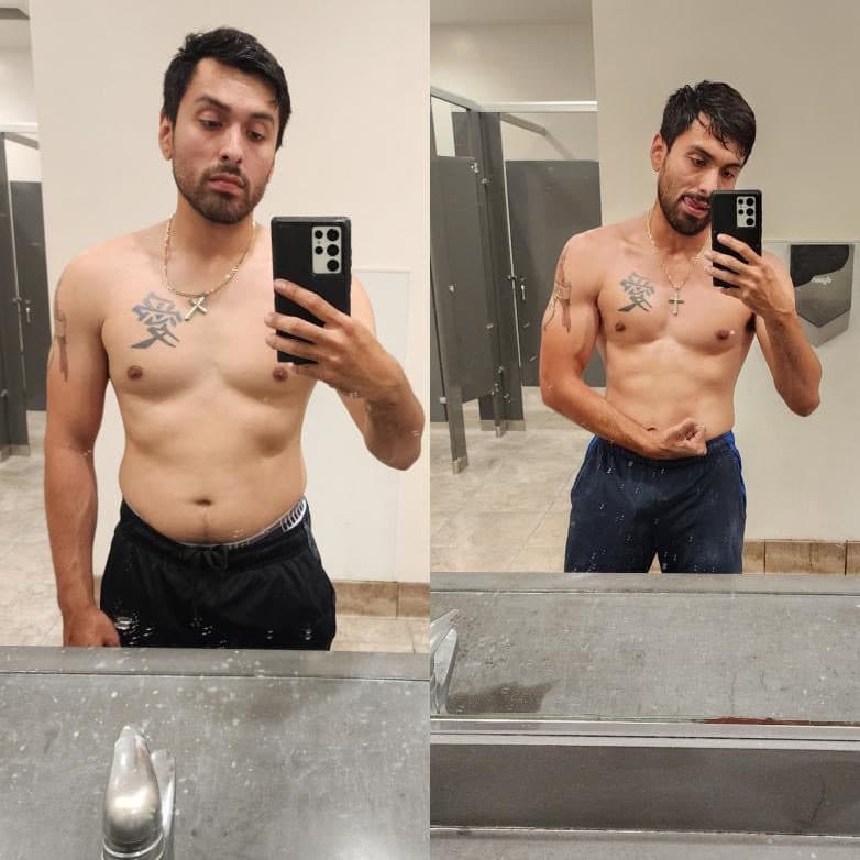 Jason, before and after