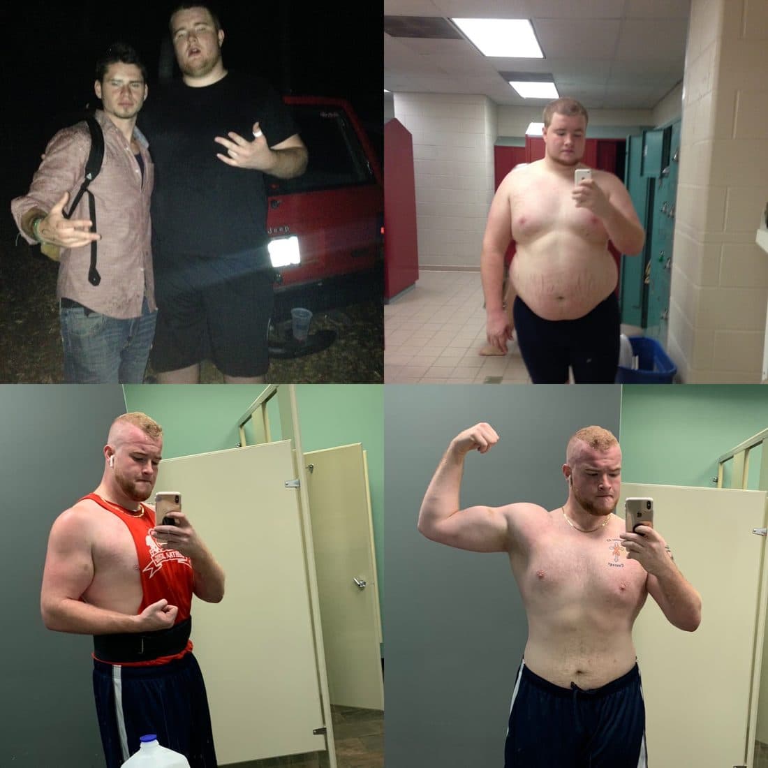 Matt, before and after